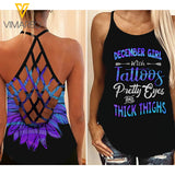 December Girl Criss-Cross Open Back Camisole Tank Top Legging GTPETT