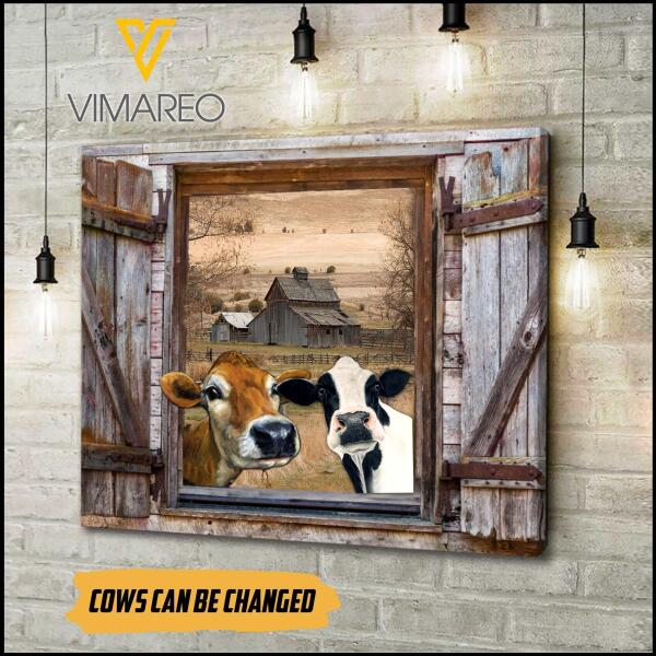 CUSTOMIZED COW CANVAS TNTN0906