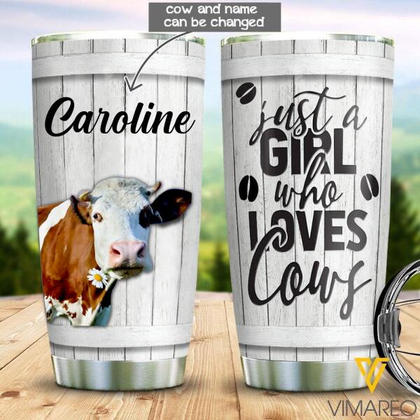 CUSTOMIZED GIRL LOVE COW TUMBLER TNLN1606