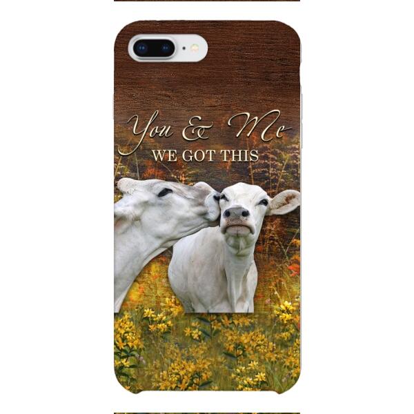CUSTOMIZED YOU AND ME COUPLE COW LOVE PHONE CASE PRINTED 3D NEYQ02