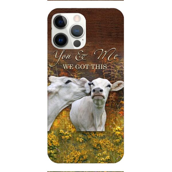 CUSTOMIZED YOU AND ME COUPLE COW LOVE PHONE CASE PRINTED 3D NEYQ02