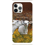 CUSTOMIZED YOU AND ME COUPLE COW LOVE PHONE CASE PRINTED 3D NEYQ02