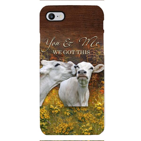 CUSTOMIZED YOU AND ME COUPLE COW LOVE PHONE CASE PRINTED 3D NEYQ02