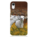 CUSTOMIZED YOU AND ME COUPLE COW LOVE PHONE CASE PRINTED 3D NEYQ02