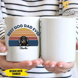 Personalized dog best dad ever 3D 0307MQ