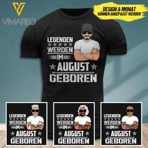 Legenden werden im August geboren personalized 3d Printed