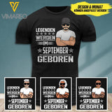 Legenden werden im september geboren personalized 3d Printed