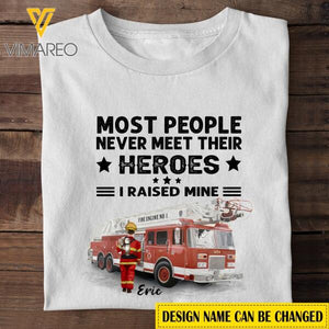 PERSONALIZED FIREFIGHTER TSHIRT PRINTED JUL-LN22