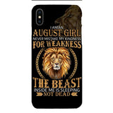 Personalized August Girl Phone Case Printed AUG-MQ05