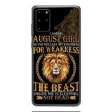 Personalized August Girl Phone Case Printed AUG-MQ05