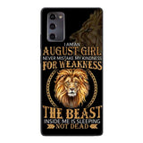 Personalized August Girl Phone Case Printed AUG-MQ05