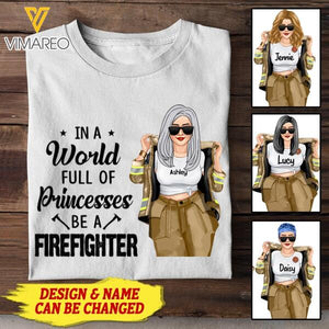 Personalized Firefighter Tshirt Printed AUG-MA19