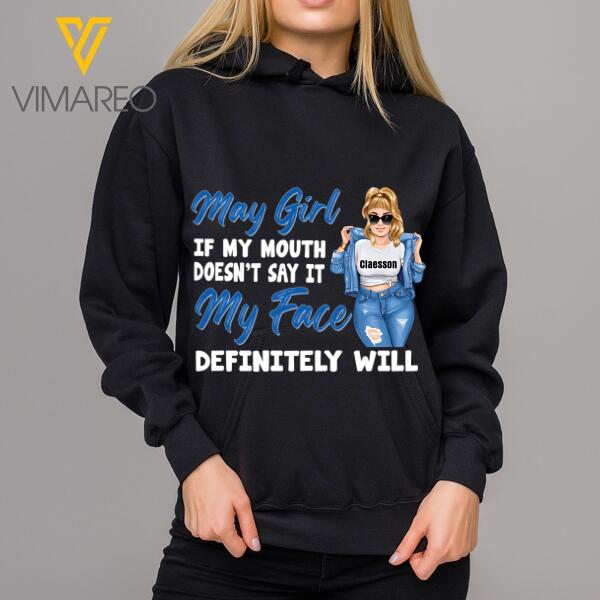 PERSONALIZED MAY GIRL TSHIRT HOODIE PRINTED NEY198Q