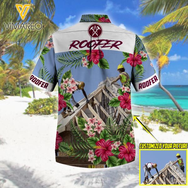 Personalized Roofer Hawaii Shirt Printed AUG-MA26
