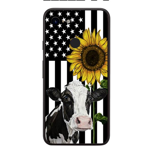 CUSTOMIZED CATTLE BREEDS SUNFLOWER PHONE CASE TNMD0307