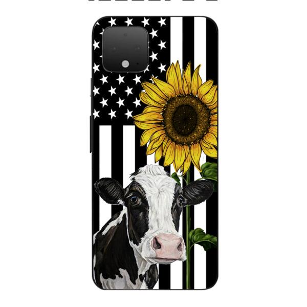 CUSTOMIZED CATTLE BREEDS SUNFLOWER PHONE CASE TNMD0307