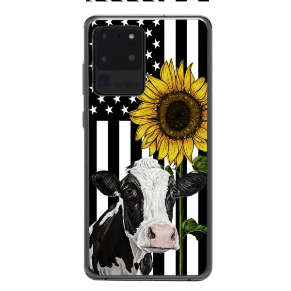CUSTOMIZED CATTLE BREEDS SUNFLOWER PHONE CASE TNMD0307