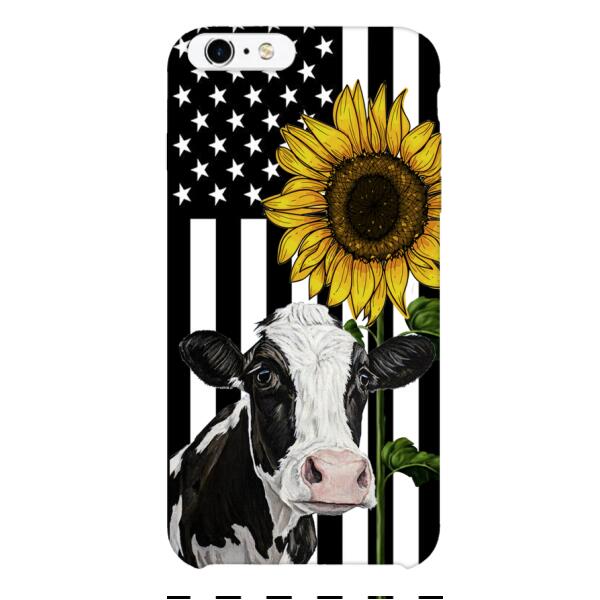 CUSTOMIZED CATTLE BREEDS SUNFLOWER PHONE CASE TNMD0307