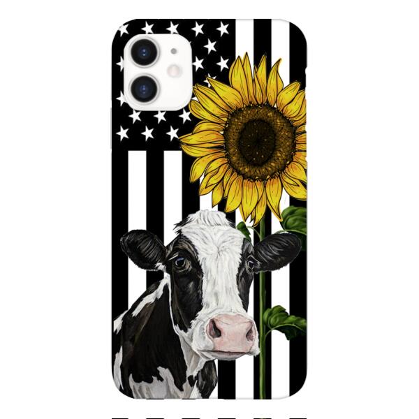 CUSTOMIZED CATTLE BREEDS SUNFLOWER PHONE CASE TNMD0307