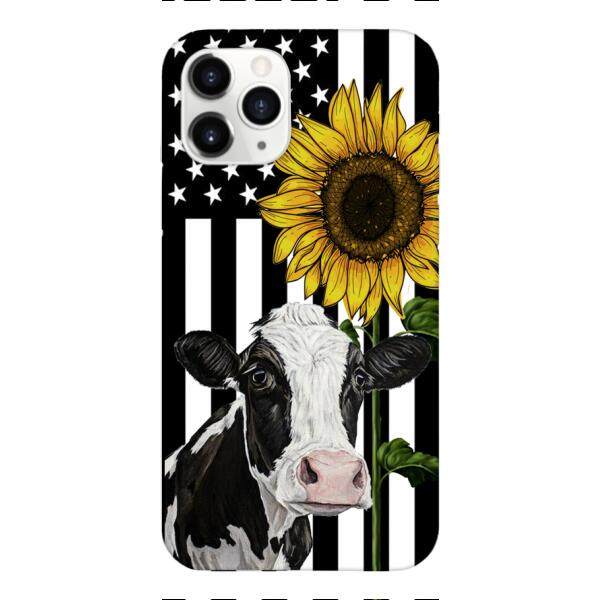 CUSTOMIZED CATTLE BREEDS SUNFLOWER PHONE CASE TNMD0307
