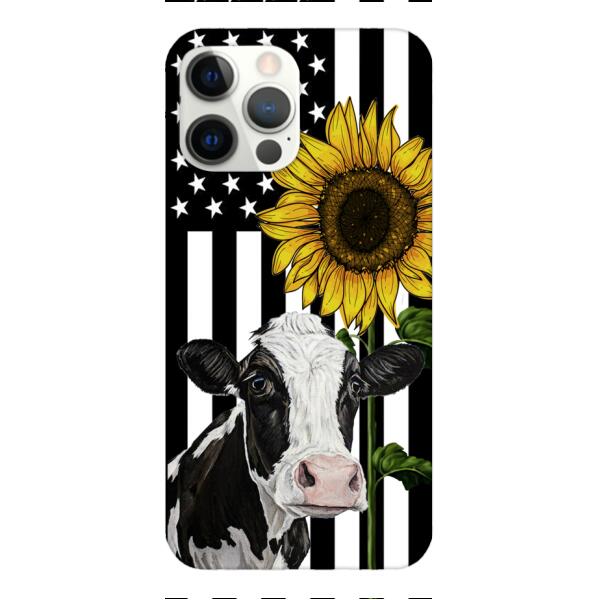 CUSTOMIZED CATTLE BREEDS SUNFLOWER PHONE CASE TNMD0307