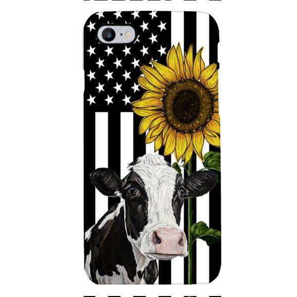 CUSTOMIZED CATTLE BREEDS SUNFLOWER PHONE CASE TNMD0307