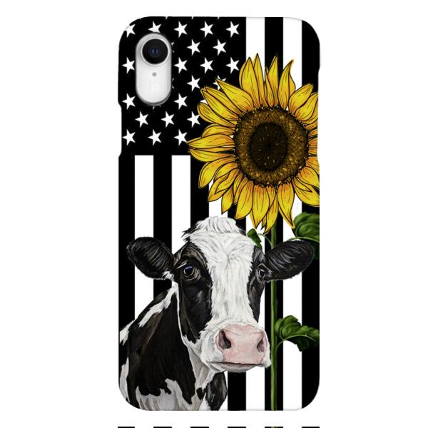 CUSTOMIZED CATTLE BREEDS SUNFLOWER PHONE CASE TNMD0307