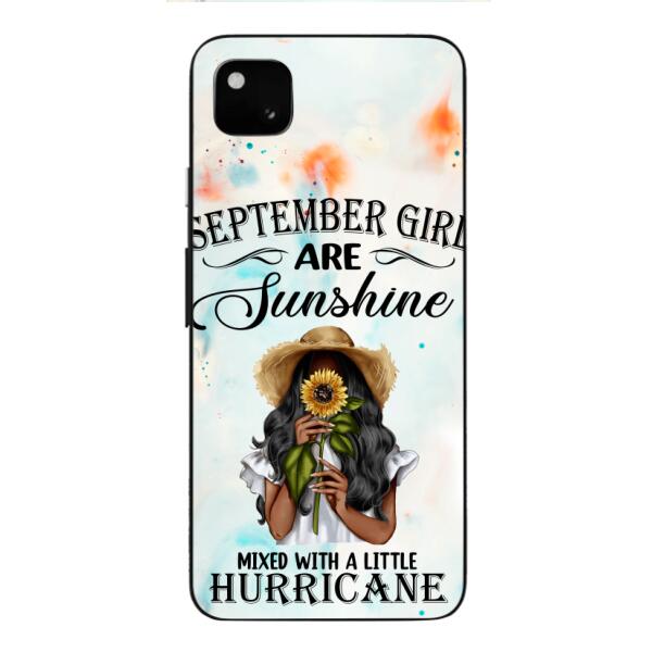 PERSONALIZED SEPTEMBER GIRL PHONE CASE PRINTED JUL-DT09