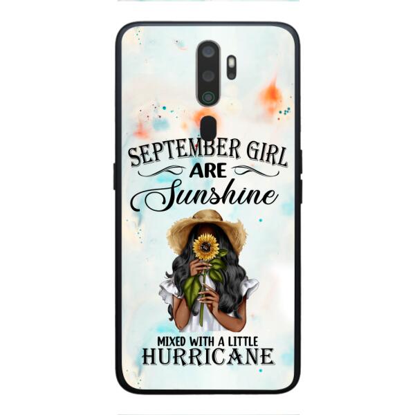 PERSONALIZED SEPTEMBER GIRL PHONE CASE PRINTED JUL-DT09