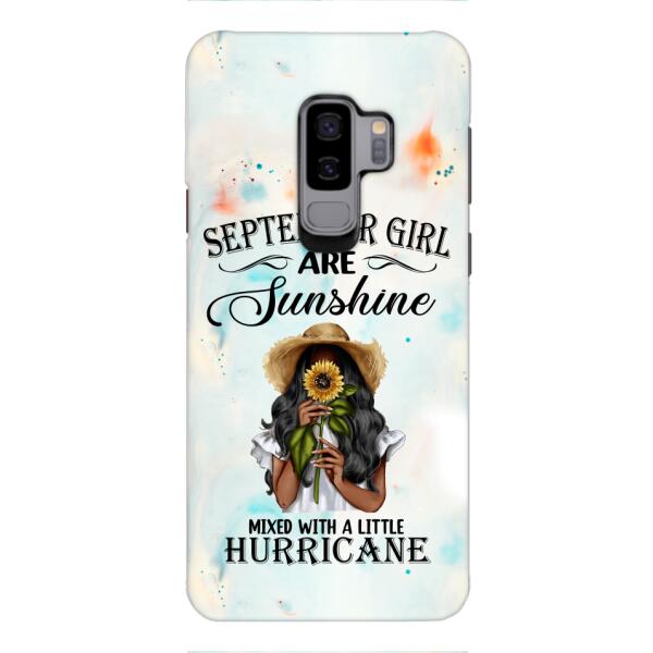 PERSONALIZED SEPTEMBER GIRL PHONE CASE PRINTED JUL-DT09