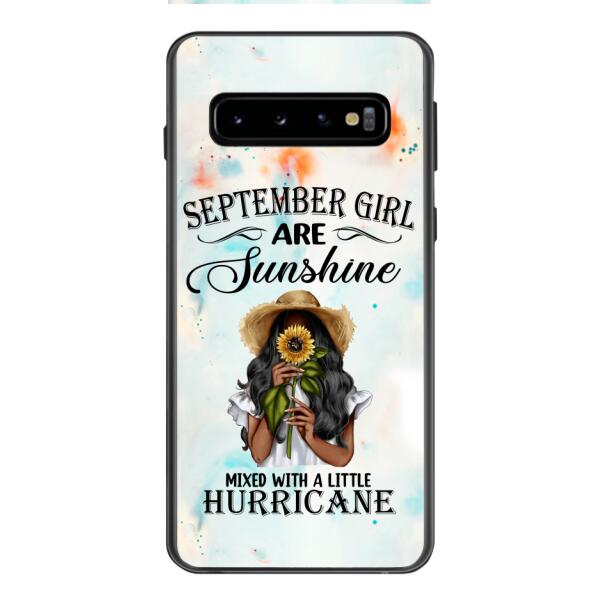 PERSONALIZED SEPTEMBER GIRL PHONE CASE PRINTED JUL-DT09