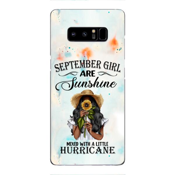 PERSONALIZED SEPTEMBER GIRL PHONE CASE PRINTED JUL-DT09
