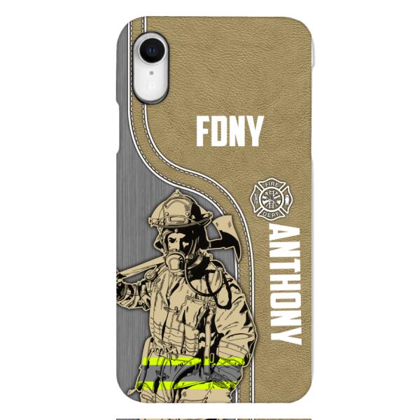 FIREFIGHTER PERSONALIZED PHONE CASE 3D PRINTED