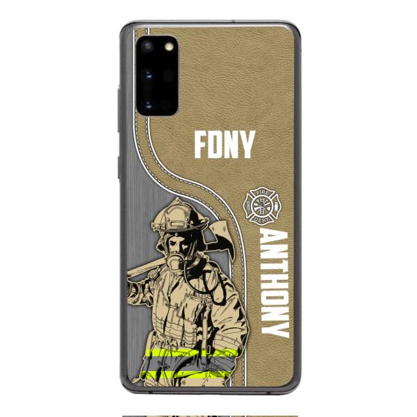 FIREFIGHTER PERSONALIZED PHONE CASE 3D PRINTED