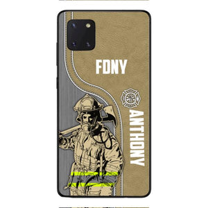 FIREFIGHTER PERSONALIZED PHONE CASE 3D PRINTED