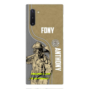 FIREFIGHTER PERSONALIZED PHONE CASE 3D PRINTED