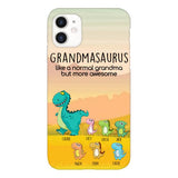 Personalized Grandmasaurus And Kids Phone Case AUG-MD05