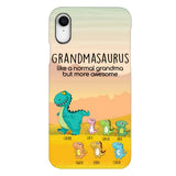 Personalized Grandmasaurus And Kids Phone Case AUG-MD05