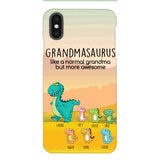 Personalized Grandmasaurus And Kids Phone Case AUG-MD05