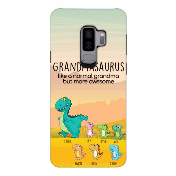 Personalized Grandmasaurus And Kids Phone Case AUG-MD05