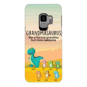 Personalized Grandmasaurus And Kids Phone Case AUG-MD05