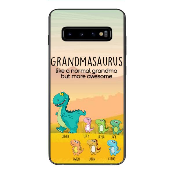 Personalized Grandmasaurus And Kids Phone Case AUG-MD05