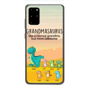 Personalized Grandmasaurus And Kids Phone Case AUG-MD05