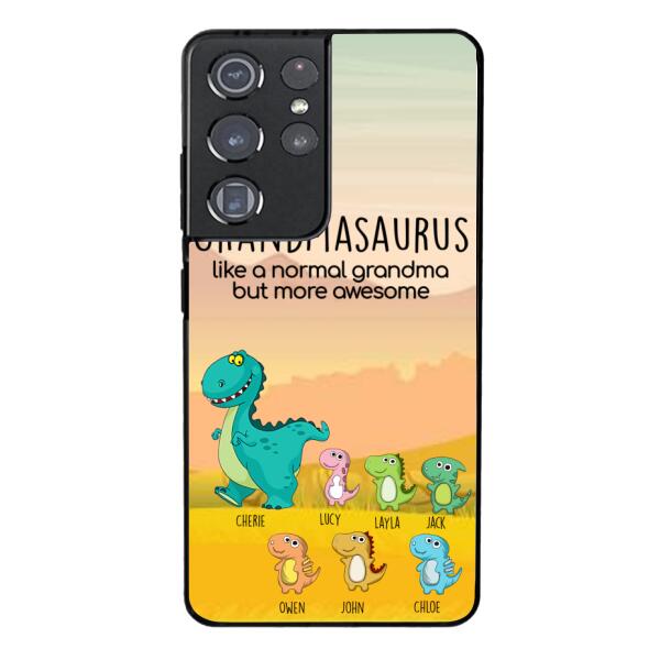 Personalized Grandmasaurus And Kids Phone Case AUG-MD05