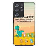 Personalized Grandmasaurus And Kids Phone Case AUG-MD05