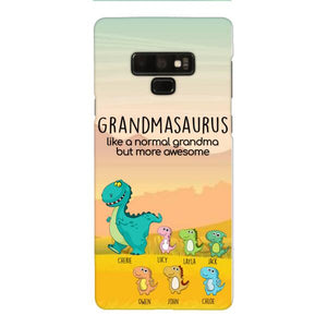 Personalized Grandmasaurus And Kids Phone Case AUG-MD05