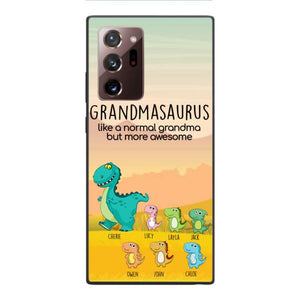 Personalized Grandmasaurus And Kids Phone Case AUG-MD05