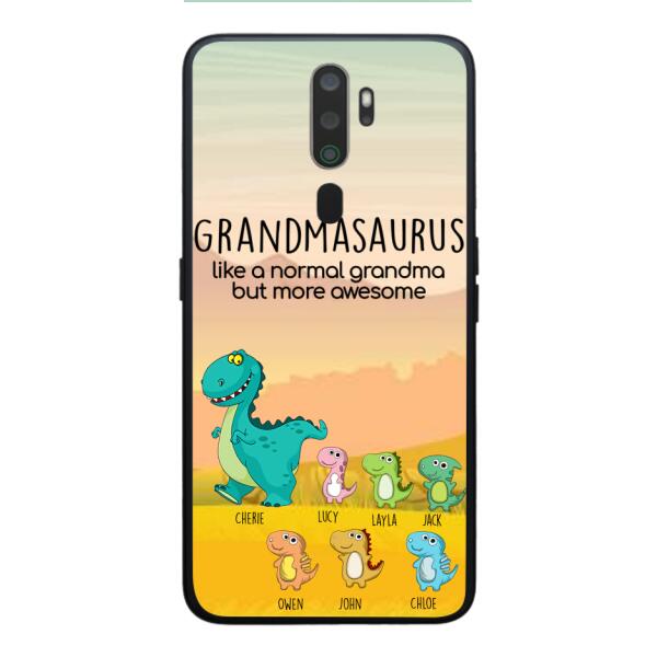 Personalized Grandmasaurus And Kids Phone Case AUG-MD05