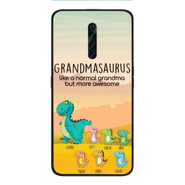 Personalized Grandmasaurus And Kids Phone Case AUG-MD05