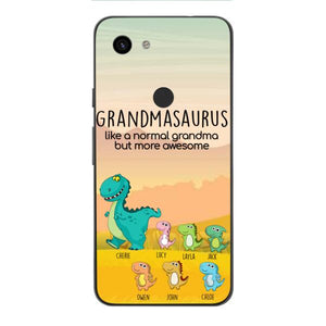 Personalized Grandmasaurus And Kids Phone Case AUG-MD05